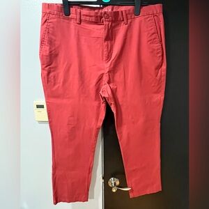 Red khaki Pants